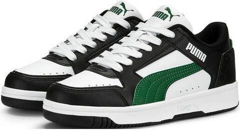 PUMA Rebound Joy Low Sneakers Kids Wit Zwart Groen