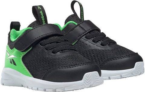 Reebok Training Rush Runner 4.0 sportschoenen zwart/groen/wit