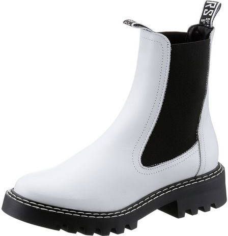 tamaris Witte casual Chelsea laarzen , Wit, Dames