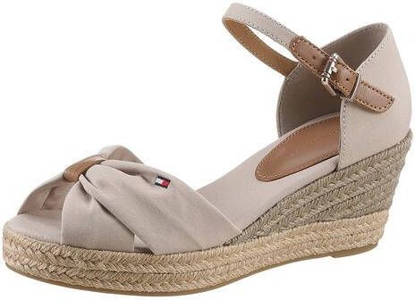 Tommy Hilfiger Sleehaksandaaltjes BASIC OPEN TOE MID WEDGE