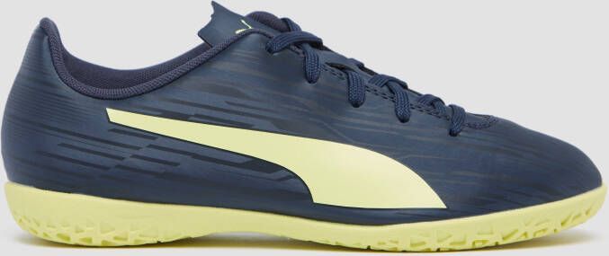 Puma rapido iii it voetbalschoenen blauw/geel kinderen