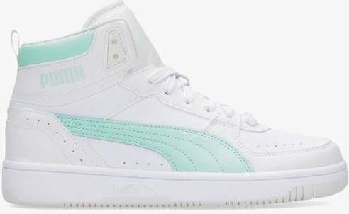 Puma rebound joy mid sneakers groen/grijs dames