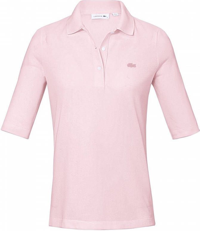 Lacoste Poloshirt 100% katoen roze