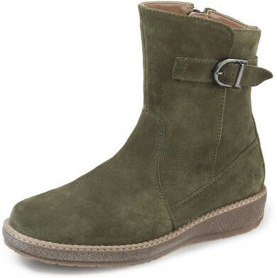 Waldläufer Laarsjes Hoja kalfssuèdeleer groen