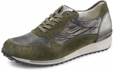 Waldläufer Sneakers kalfssuèdeleer groen