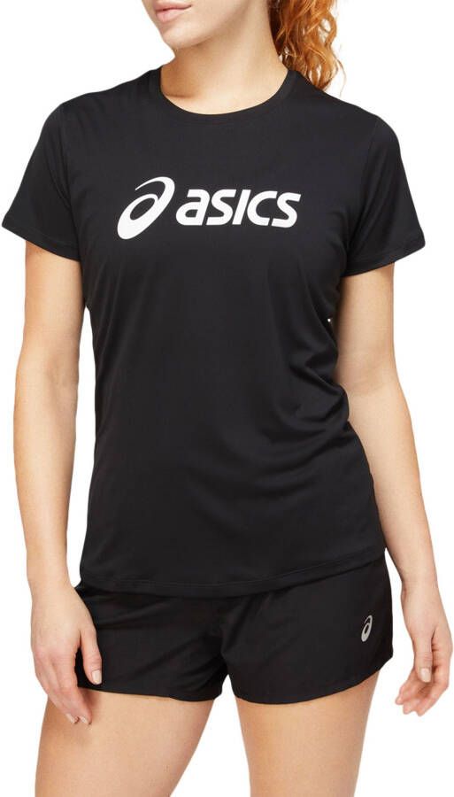 ASICS hardloopshirt Core zwart/wit