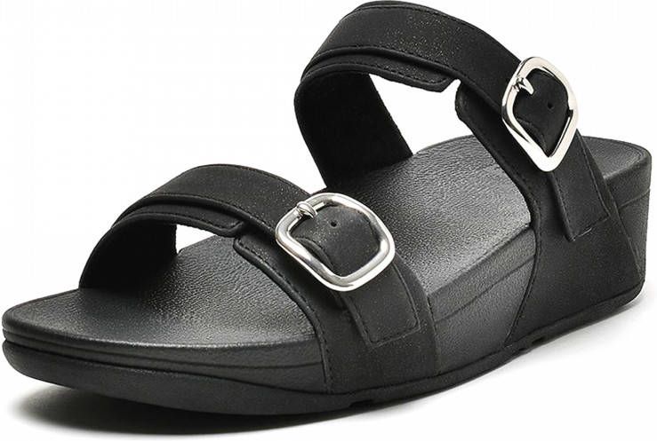 FitFlop Lulu Shimmer Adjustable Slide Slipper Dames