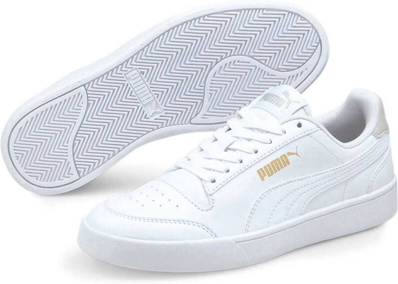 Puma Shuffle Jr sneakers wit/lichtgrijs