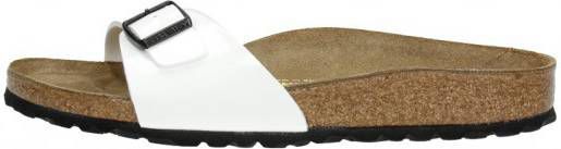 Birkenstock Madrid white patent narrow