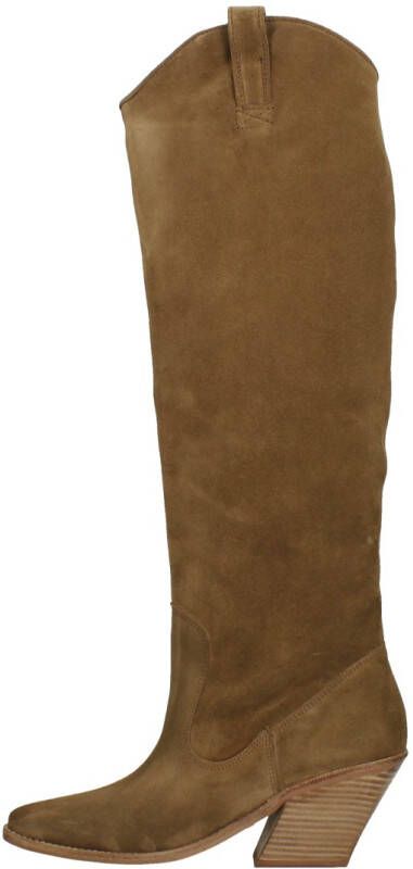 Bronx Low-Kole suède cowboylaarzen bruin