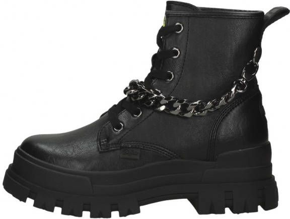 Buffalo Lace up Boots , Zwart, Dames