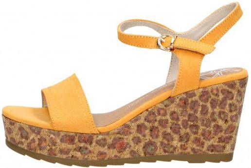 Marco Tozzi Plateau Sandaal Dames Geel