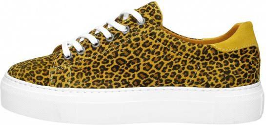 Hoog veterschoenen in de kleur gele voor dames in de uitverkoop| KLEDING.nl