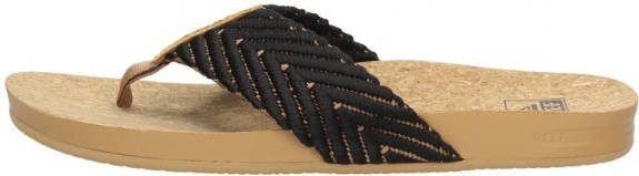 Reef Zwarte Teenslippers Cushion Strand