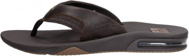 Reef Leather Fanning  Donkerbruin