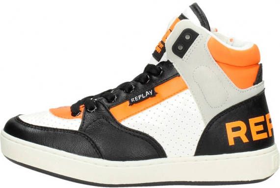 Replay Cobra Mid Boy Veterboot Jongens Zwart/Oranje