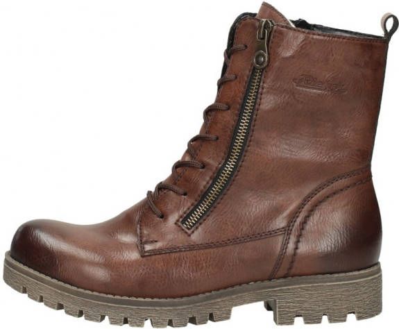 Rieker Veterschoenen Hoog Middel Bruin