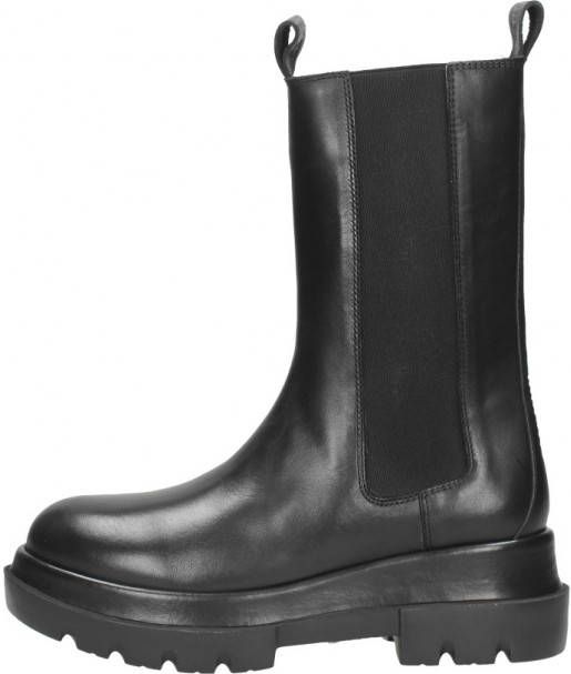 Shabbies Amsterdam hoge leren chelsea boots zwart