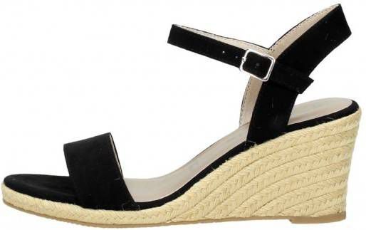 Tamaris sleehak sandalen Zwart