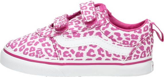 Vans Ward V Animal Pop Klittenband Sneaker Meisjes Roze
