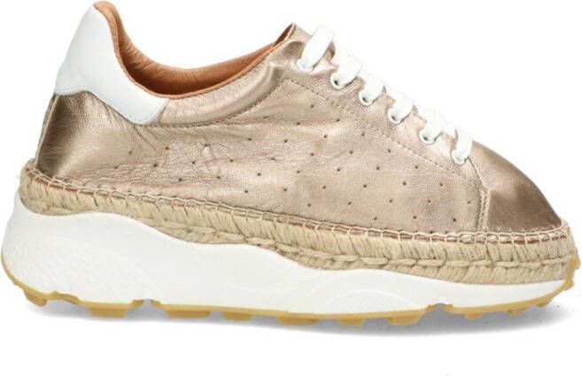 Shabbies Gouden espadrille sneaker