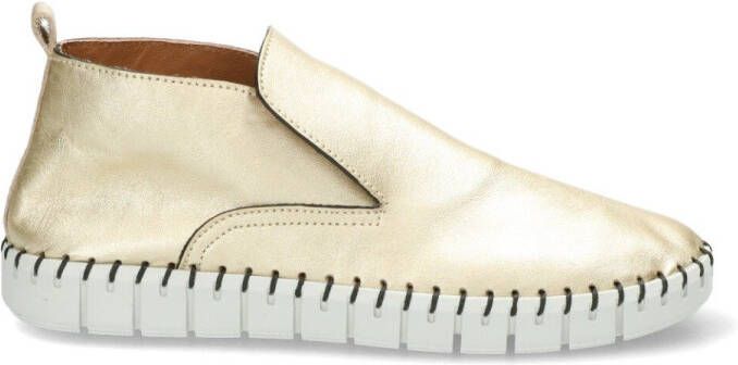 Shabbies Amsterdam leren instappers goud