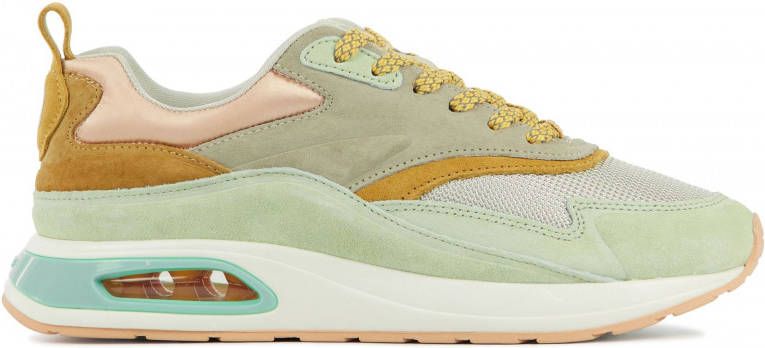 HOFF Eiffel suède sneakers grijsgroen/multi