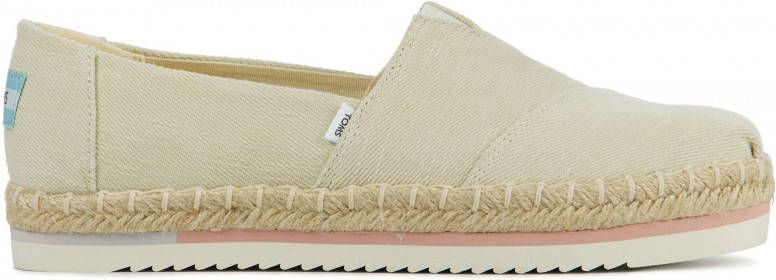 Toms Platform Alpargata espadrilles ecru