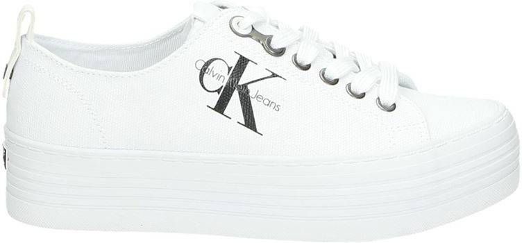 Calvin Klein Zolah platform sneakers wit - Damesschoenen.nl