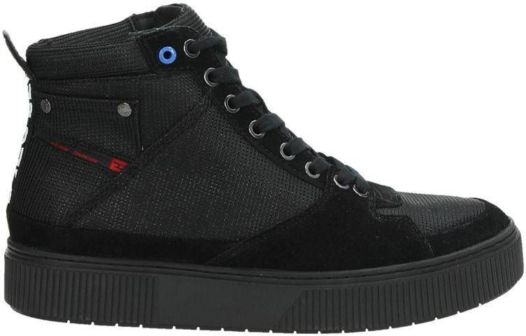 Diesel S-Danny MC II suède sneakers zwart - Damesschoenen.nl