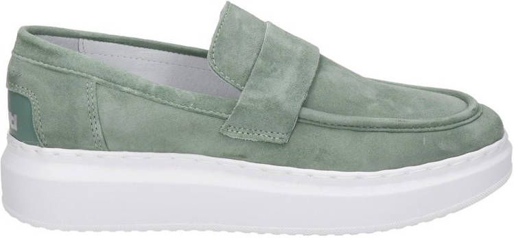 Maruti Charlot chunky suède loafers groen