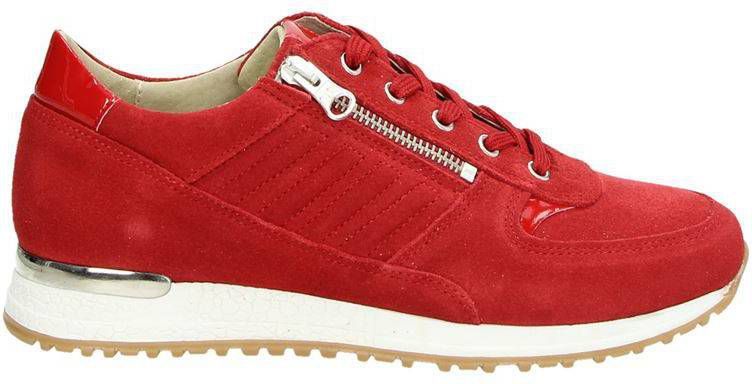 Nelson lage sneakers rood Damesschoenen