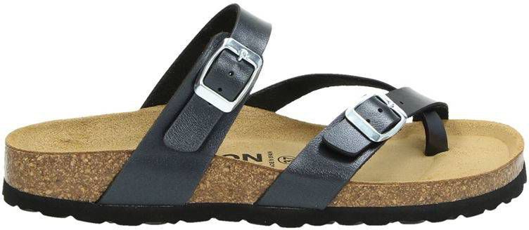 Nelson slippers zwart - Damesschoenen.nl