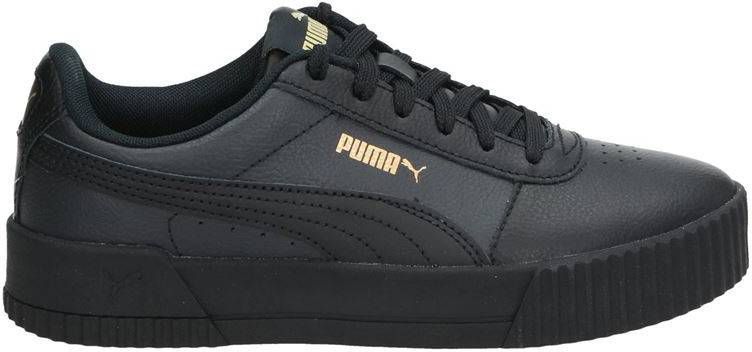 Puma Carina leren sneakers zwart - Damesschoenen.nl