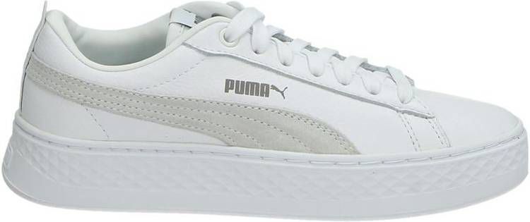 puma smash platform white