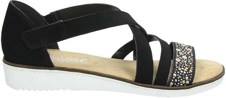 Zwarte discount rieker sandalen