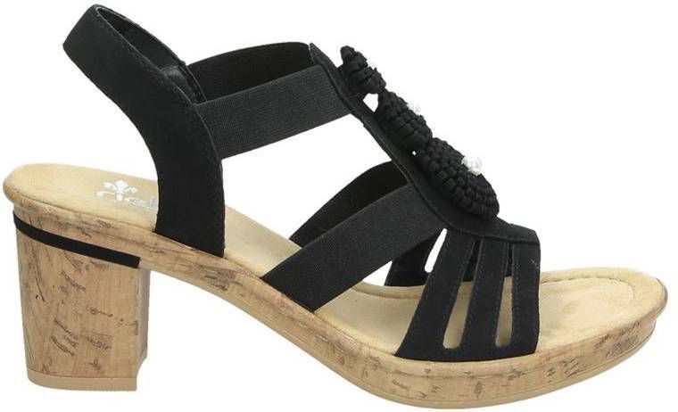 Rieker sandalettes zwart - Damesschoenen.nl