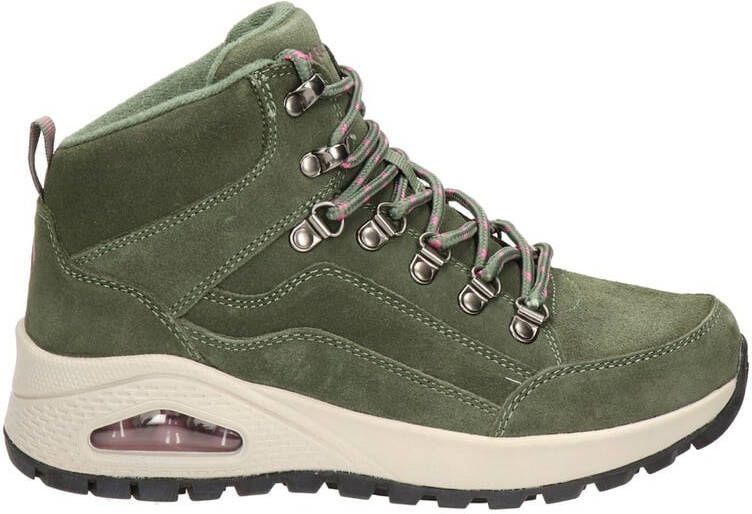 Skechers Rugged One nubuck wandelschoenen groen