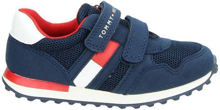 Tommy Hilfiger klittenbandschoenen blauw - Damesschoenen.nl