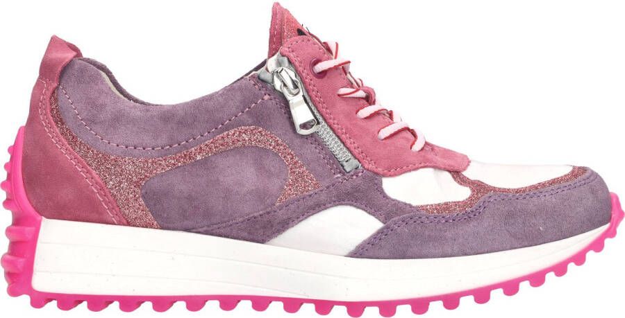 Waldlaufer Waldläufer H Pinky Sneaker Dames Wit/Roze/Paars