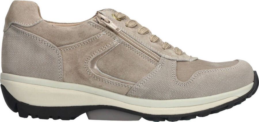 Xsensible 30042.2 Jersey Sand Suede G Wijdte Veterschoenen