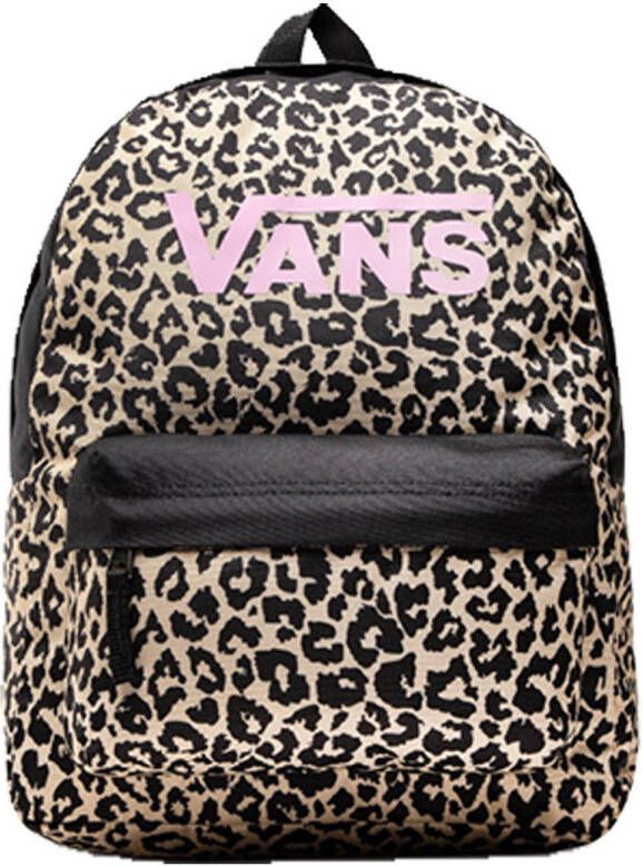 Vans Girls Realm Backpack Zwart/Panterprint Kinderen
