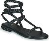 Ash Platte sandalen , Zwart, Dames online kopen