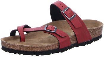 Birkenstock Mayari pull up bordeaux vegan regular birko flor