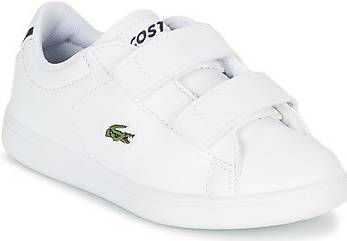 Lacoste Carnaby Evo BL 1 SUI sneakers wit/donkerblauw - Damesschoenen.nl