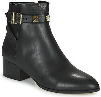Michael Kors Britton ankle boot leather black online kopen