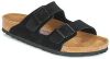 Birkenstock Arizona Soft Footbed Suede Leather Sandals , Zwart, Heren online kopen