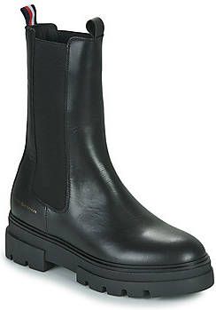 Tommy Hilfiger Zwarte Chelsea Boots Monochromatic Chelsea Boot