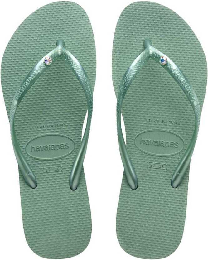 Havaianas Slippers Flipflops Slim Crystal Sw Ii Groen