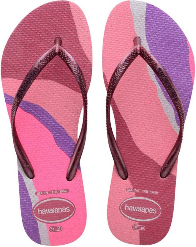 Havaianas Slippers Flipflops Slim Palette Glow Roze